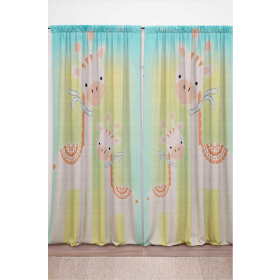 Çocuk Odası Baskılı Fon Perde