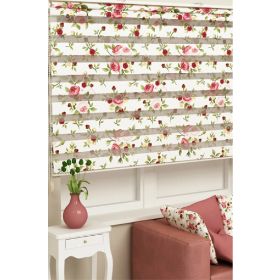 Baskılı Çocuk Odası Zebra Perde